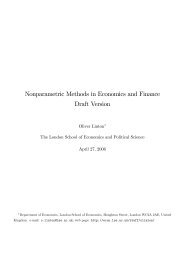 Nonparametric Methods in Economics and Finance ... - ResearchGate