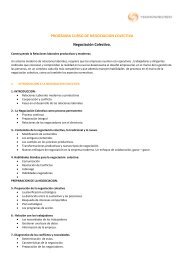 PROGRAMA CURSO DE NEGOCIACION COLECTIVA NegociaciÃ³n ...