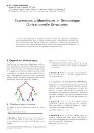 Expressions arithmÃ©tiques et SÃ©mantique ... - ENS Cachan