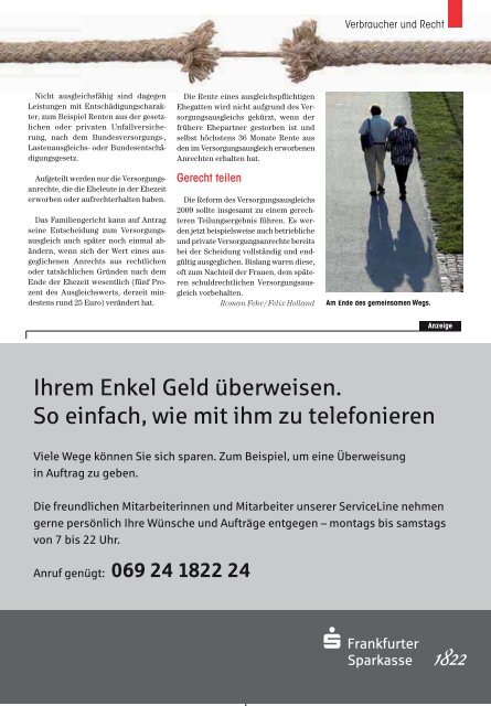 Zeitschrift SENIOREN - Senioren Zeitschrift Frankfurt