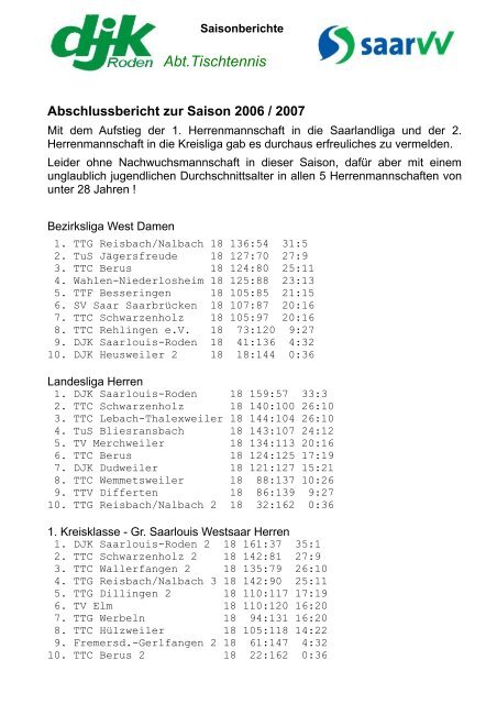 Abschlussbericht zur Saison 2006/2007 als pdf-Datei