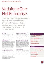 Vodafone One Net Enterprise - Product Summary