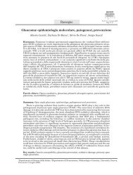 Glaucoma - Recenti Progressi in Medicina