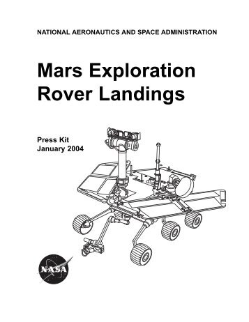 Press Kit - Mars Exploration Rover Mission - NASA