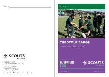 the scout badge adventure plus! - Region 1 Scouting - SCOUTS ...