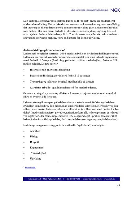 Kompetenceudvikling i kontekst - NCK - Aarhus Universitet