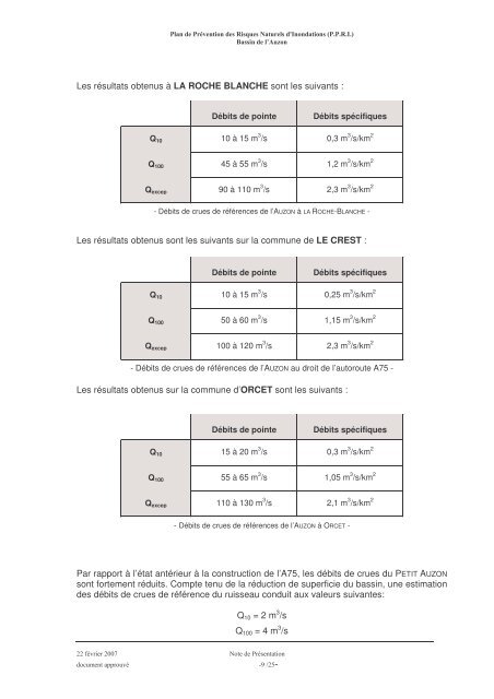 Note de prÃ©sentation - PrÃ©fecture du Puy de DÃ´me