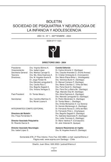 boletin sociedad de psiquiatria y neurologia de la infancia y ...