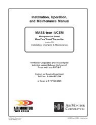 MASS-tron II CEM IOM Manual - Air Monitor Corporation