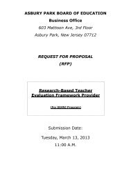 RFP-Research-Based Teacher Evaluation Framework Provider
