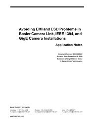 Avoiding EMI and ESD Problems in Basler Camera