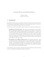 Literature Review and Proposed Research