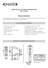 COMPTEUR ÃLECTRIQUE MONOPHASÃ Ref. 423436 ... - iicsen