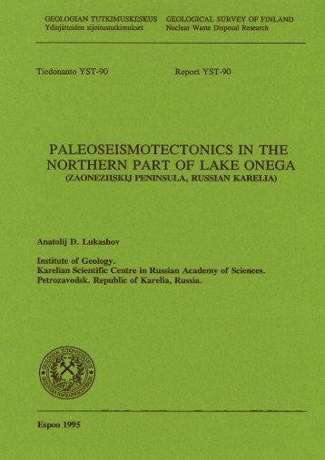 PALEOSEISMOTECTONICS IN THE NORTHERN PART OF LAKE ...