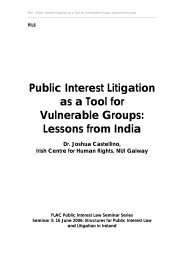 Public Interest Litigation as a Tool for Vulnerable Groups: Lessons ...