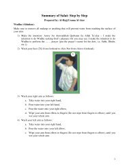 Summary of Salat: Step by Step - Shia Multimedia