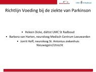 Sessie 1. Voeding bij parkinson - ParkinsonNet