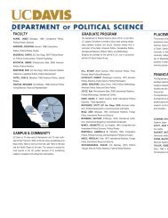Graduate Program Brochure - the Department of Political Science!