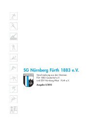 Hier könnte Ihre Anzeige stehen - SG Nürnberg Fürth 1883 eV