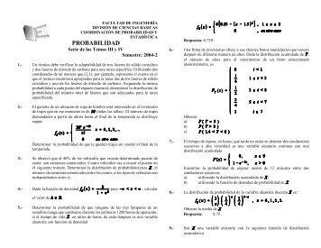 PROBABILIDAD - DivisiÃ³n de Ciencias BÃ¡sicas