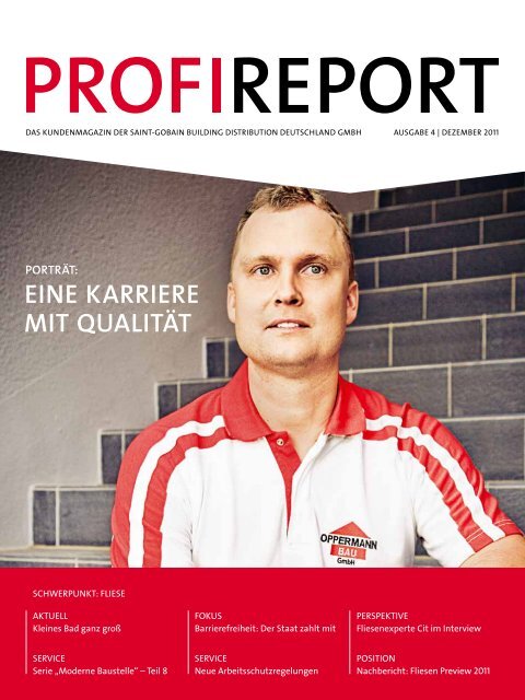 porträt: eine karriere mit qualität - Saint-Gobain Building Distribution ...