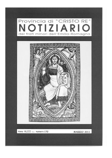 Notiziario - Provincia di Cristo Re dei Frati Minori dell'Emilia Romagna