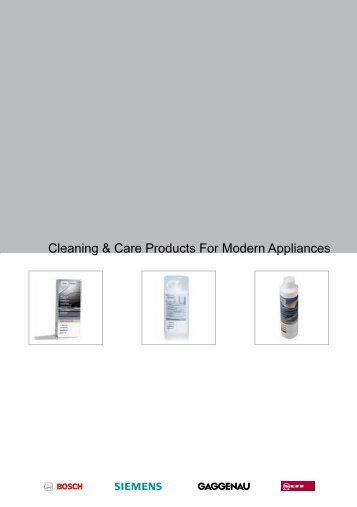 Contents - Siemens Home Appliances