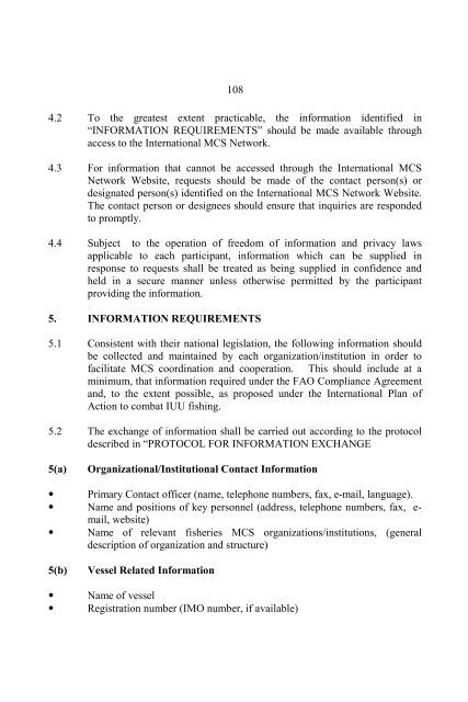 Implementation of IPOA/IUU - International MCS Network