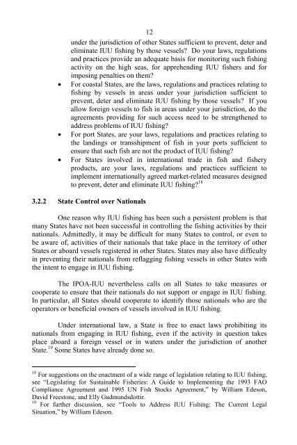 Implementation of IPOA/IUU - International MCS Network