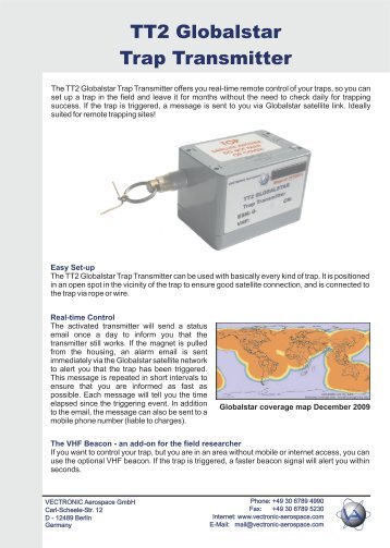 TT2 Trap Transmitter Product Sheet - Vectronic Aerospace GmbH