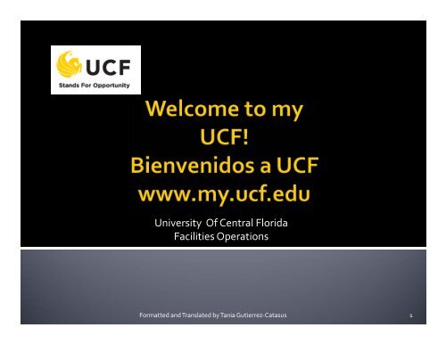 MyUCF. - UCF Resource Management