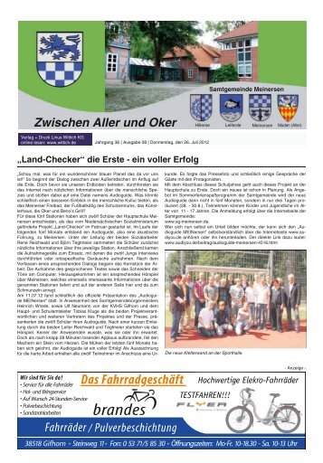 "Zwischen Aller und Oker" Nr. 8 -  Samtgemeinde Meinersen