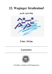 5/10 km - Turn- und Sportverein 1888 Waging am See eV - TSV ...