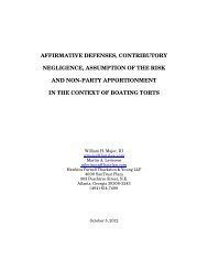 Affirmative Defenses, Contributory Negligence, Assumption of the ...