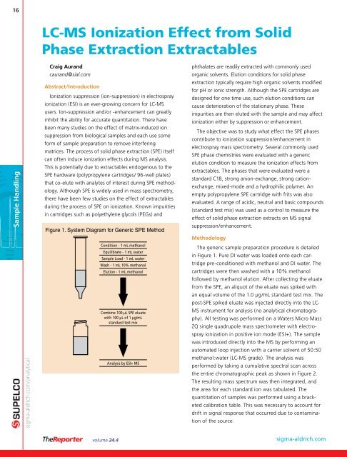 Guide To Solid Phase Extraction Sigma-Aldrich Pages 1-12, 60% OFF