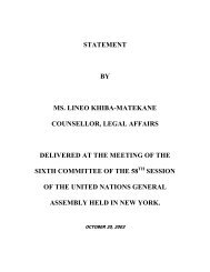 statement by ms. lineo khiba-matekane counsellor, legal affairs ...