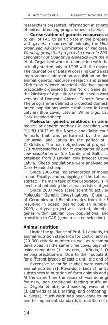 Latvia University of Agriculture - Latvijas LauksaimniecÄ«bas ...