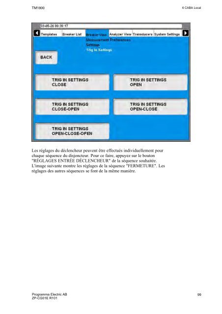 TM1800 User's manual - States