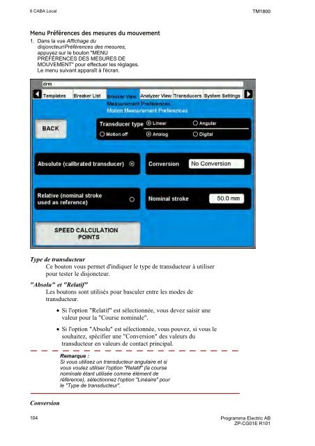 TM1800 User's manual - States