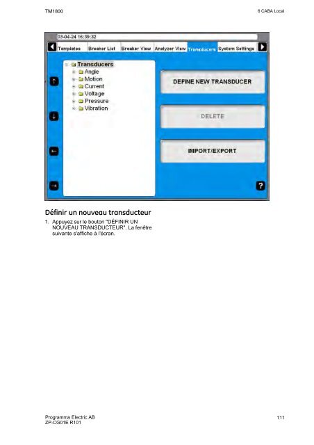 TM1800 User's manual - States