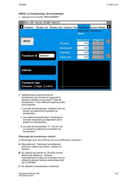 TM1800 User's manual - States