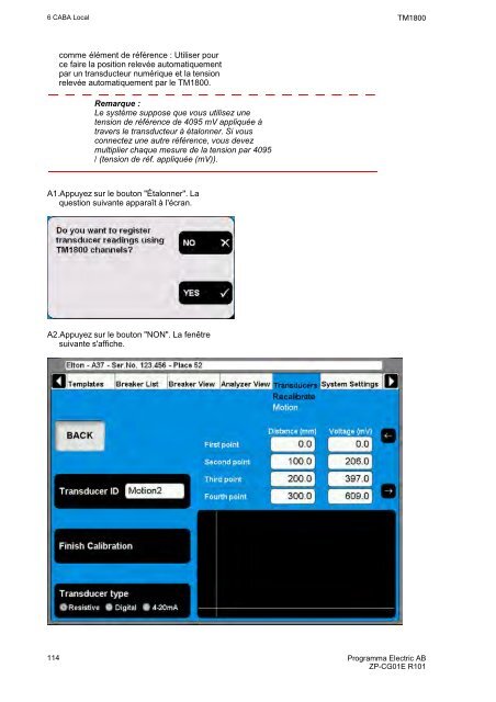 TM1800 User's manual - States