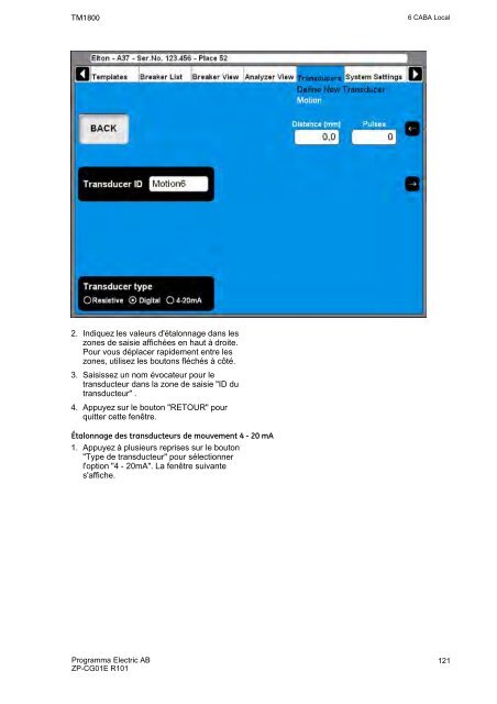 TM1800 User's manual - States