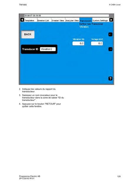 TM1800 User's manual - States