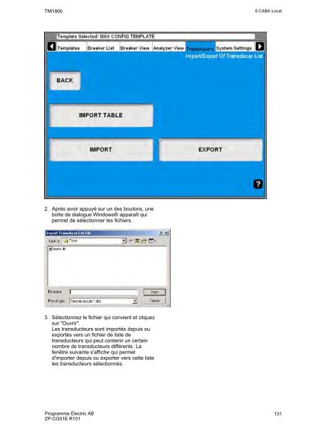 TM1800 User's manual - States