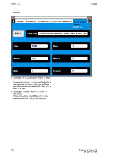 TM1800 User's manual - States