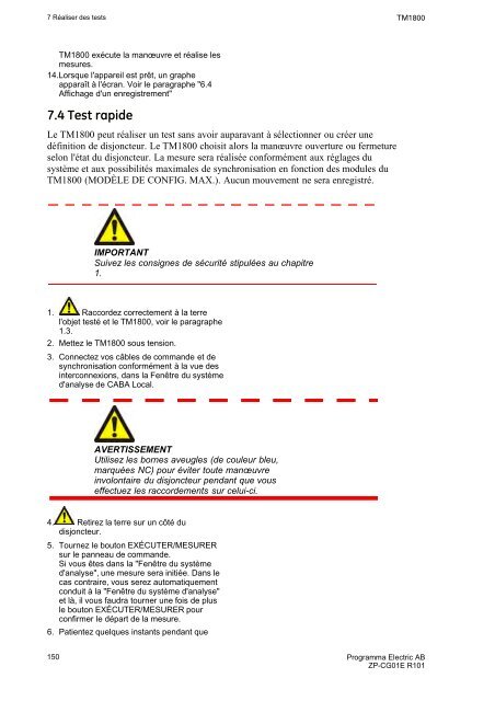 TM1800 User's manual - States