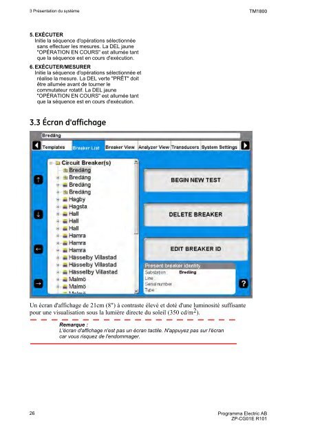 TM1800 User's manual - States