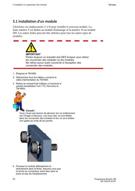 TM1800 User's manual - States