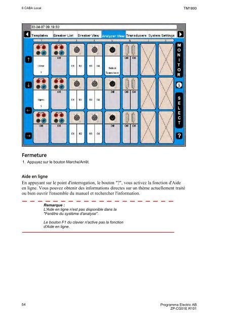 TM1800 User's manual - States